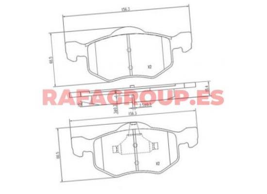 RG6731 - Pastillas de freno